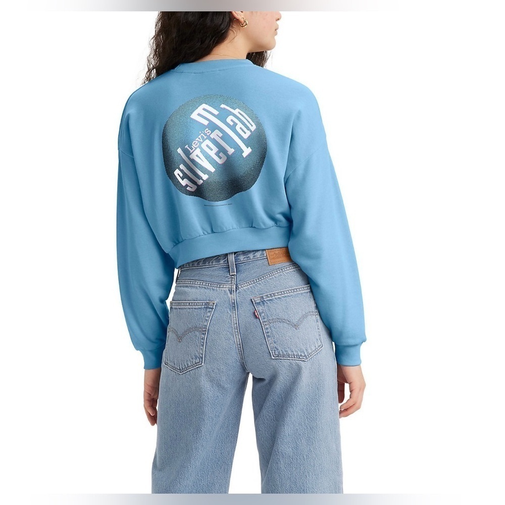 LEVI’S SilverTab Cropped Sweatshirt – Sz L NWT